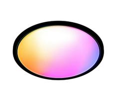 WiZ - LED RGB reguliuojamas lubų šviestuvas SUPERSLIM LED/22W/230V Wi-Fi juodas