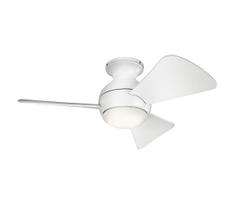 Kichler KLF-SOLA-34-WHT-LED reguliuojamas lubų ventiliatorius 10W/230V IP23+DO