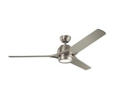Kichler KLF-ZEUS-60-BN - LED reguliuojamas lubų ventiliatorius ZEUS LED/10W/230V