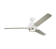 Kichler KLF-ZEUS-60-WHT-LED Reguliuojamas lubų ventiliatorius ZEUS LED/10W/230V
