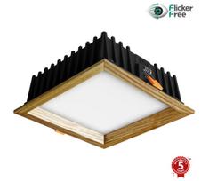 APLED - LED įmontuojamas šviestuvas SQUARE WOODLINE LED/12W/230V 3000K 17x17 cm,