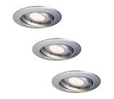 Paulmann 92516 - Rinkinys 3xLED-GU10/3,5W vonios lubų šviestuvas 230V