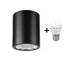 LED taškinis šviestuvas TACO 1xE27/15W/230V juodas