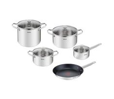Tefal - 9 dalių COOK EAT nerūdijančio plieno indų rinkinys