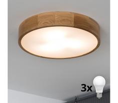 Brilagi - LED lubinis šviestuvas CARVALHO 3xE27/60W/230V 47,5 cm ąžuolas