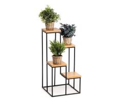 Stovas gėlėms KASKADA 70x34 juoda/ruda