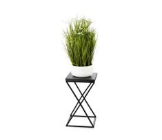 Stovas gėlėms LOFT 40x24 cm juodas