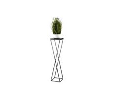 Stovas gėlėms LOFT 100x24 cm, juodas