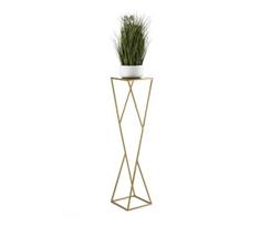 Stovas gėlėms LOFT 100x23,5 cm, auksinis