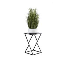 Stovas gėlėms LOFT 40x23,5 cm, juodas