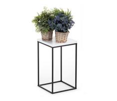 Stovas gėlėms BASICLOFT 40x24, baltas/juodas