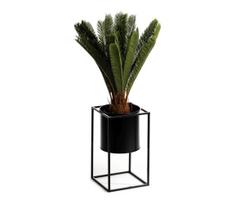 Stovas gėlėms RING 40x23 cm, juodas