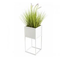Stovas gėlėms 50x24 cm, baltas