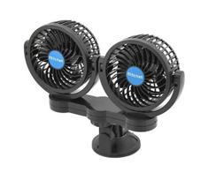 Automobilinis ventiliatorius su siurbtuku 7W/12V juodas