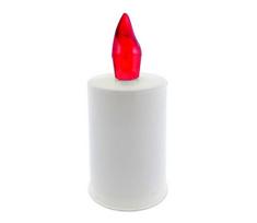LED žvakė LED/2xAA šilta balta 10,8 cm balta/raudona