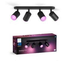 Philips Hue FUGATO LED RGBW 4xGU10 4,2W 230V reguliuojamas juodas šviestuvas