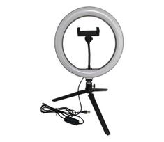 LED reguliuojama lempa su trikoju ir laikikliu vlogams LED/10W/5V 2700-6500K