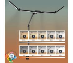 LED reguliuojama lanksčioji stalinė lempa LED/24W/230V 3000-6500K CRI 92 juoda