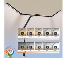 LED reguliuojama lanksčioji stalinė lempa LED/36W/230V 3000-6500K CRI 92 juoda