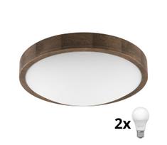 Brilagi - LED lubinis šviestuvas CARVALHO SLIM 2xE27/60W/230V 37 cm pr.