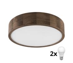 Brilagi - LED lubinis šviestuvas CARVALHO 2xE27/60W/230V 37 cm riešutas