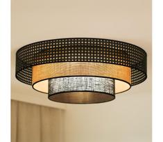 Brilagi - LED lubinis šviestuvas DAKOTA LUNETA LED/12W/230V pr. 60 cm juodas/rat