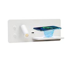 Immax 08285L-LED Sieninis šviestuvas su jungikliu, USB ir bev. įkrovimu, LED/3W/