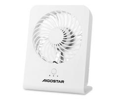 Aigostar - Stalinis ventiliatorius 5W/5V, baltas