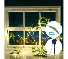 Aigostar - LED saulės girlianda 60 LED/4m IP65 šilta balta olive