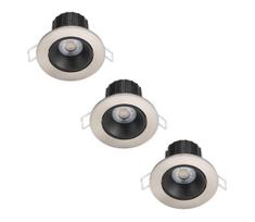Philips - 3 vnt. ABROSA LED 9W 230V IP44 vonios šviestuvų komplektas