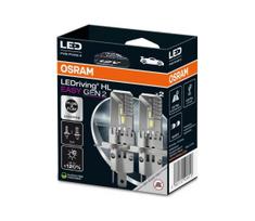 RINKINYS 2x LED lemputė LEDriving H4/H19 P43t/PU43T-3 25W 12V 6500K Osram