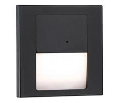 Paulmann 80004 - LED 1W laiptų šviestuvas su TSARO sensoriumi 230V juodas