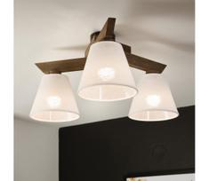 Brilagi - LED lubinis šviestuvas ANTHONY 3xE14/40W/230V ąžuolas/riešutas/balta