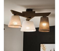 Brilagi - LED lubinis šviestuvas ANTHONY 3xE14/40W/230V ąžuolas-riešutas