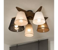Brilagi - LED lubinis šviestuvas ANTHONY 5xE14/40W/230V ąžuolas-riešutas