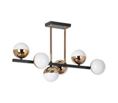 LED šviestuvas 6xLED/7W/230V auksinė/juoda, montuojamas ant strypo