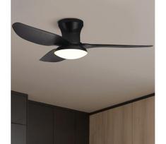 Brilagi - LED reguliuojamas lubų ventiliatorius LED/30W/230V 3000-6500K juodas +