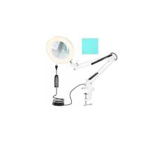 LED reguliuojama stalinė lempa su lupa LED/6W/5V balta