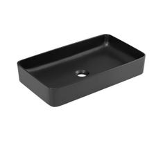 COMAD UM-6275 SLIM 60 juodas 61x34 cm plokštės praustuvas matinis