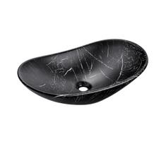 COMAD UN-LENA-MB2 - Praustuvas LENA 61,5x36 cm keramika/mat. juoda