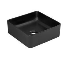 COMAD UM-6276 SLIM 40 BLACK DP – Plautės praustuvas SLIM 37x37 cm matinė juoda