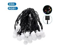 Aigostar - LED saulės dekoratyvinė girlianda 50 LED, 8 funkcijos, 12 m, IP65, sp