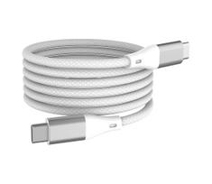 Winner Group – Magnetinis USB-C į USB-C kabelis 60W, 1 m, baltas