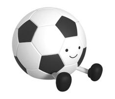LED reguliuojama vaikų jutiklinė lempa FOOTBALL LED/2W/5V USB 1200 mAh balta/juo