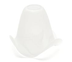 Pakeitimo stiklas SISI E14 šviestuvui, pr. 13 cm, baltas