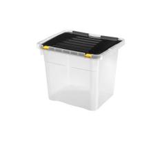 36 l talpinimo dėžė, juoda/skaidri
