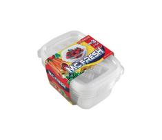 RINKINYS 3x maisto indas 1,2 l skaidrus