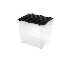 Laikymo dėžė DRAGON 100 l juoda/skaidri