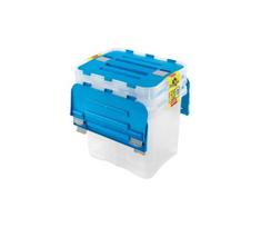 RINKINYS 3x DRAGON 24 l laikymo dėžės mėlyna/skaidri
