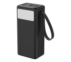 Power Bank 40000 mAh 65W PD 2xUSB-A + 2xUSB-C su LED žibintuvėliu ir 1m USB-C ka